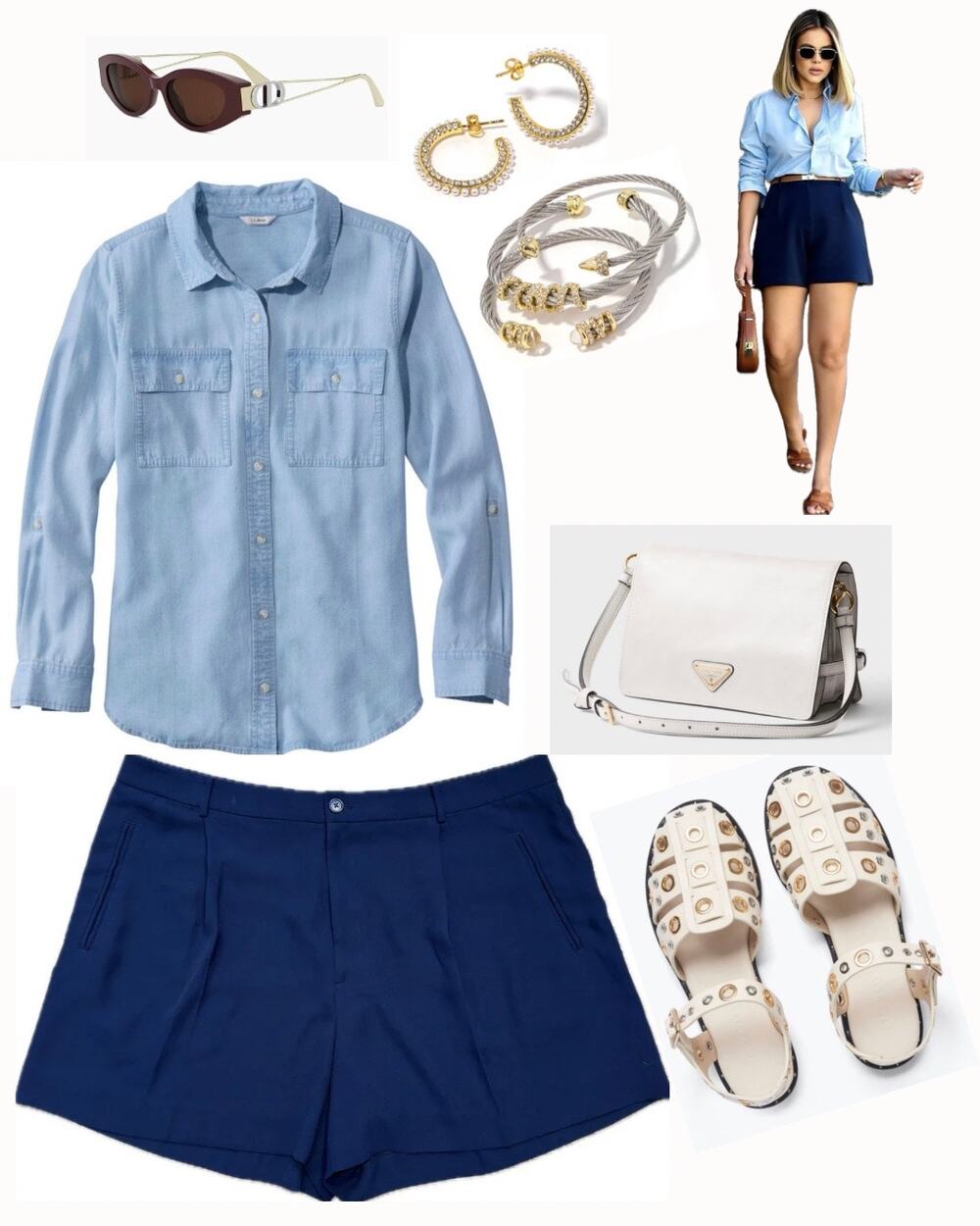 Lauren Ralph Lauren Navy Blue Pleated Georgette Shorts 18W High Rise Wide-Leg
